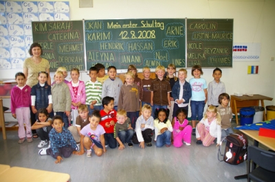 Klasse 1a mit Frau Stürwald